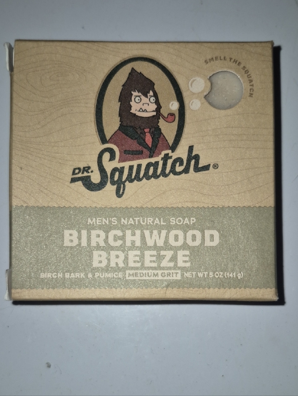 SQUATCH Birchwood Breeze Natural Men's Soap - New!!